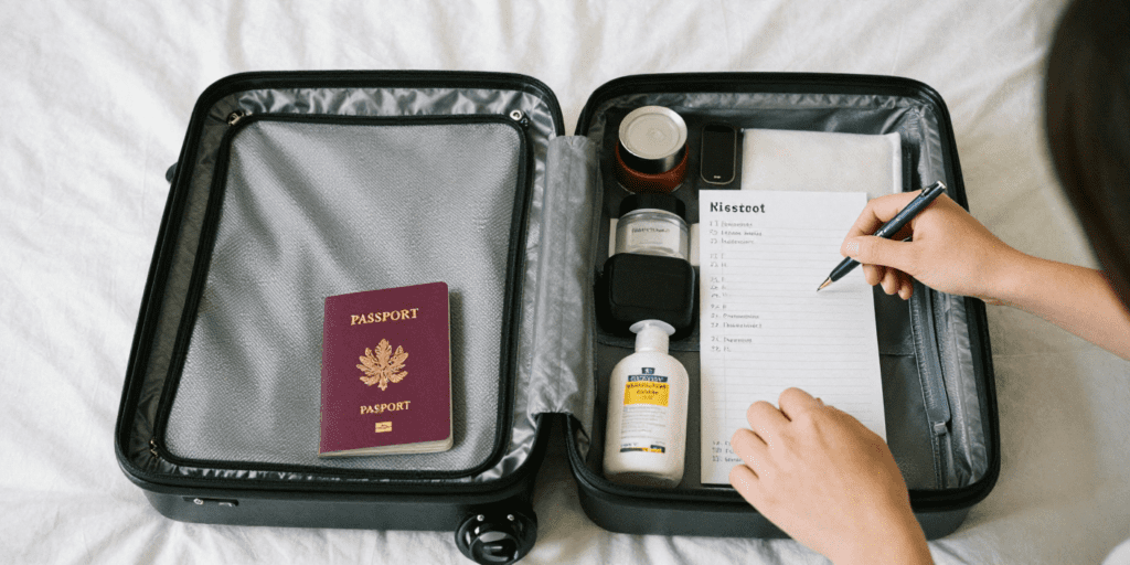 packing list for weekend trip