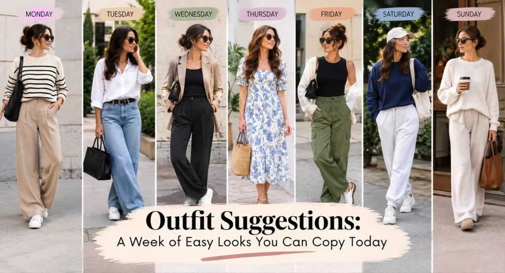 Outfit Suggestions: A Week Of Easy Looks You Can Copy Today