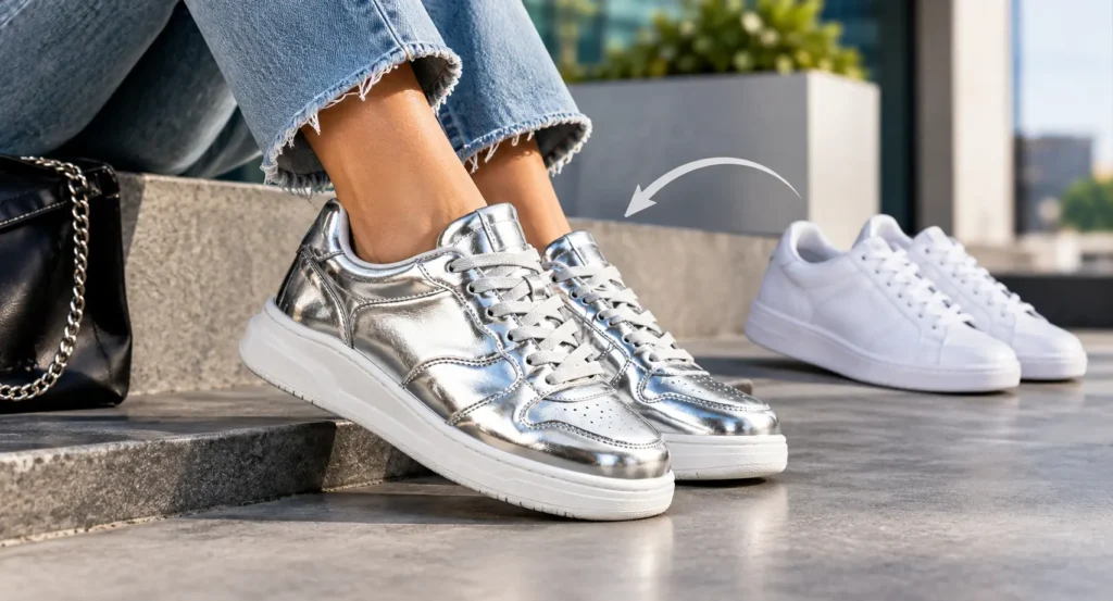 Sneaker Silver: Why Metallic Kicks Are Replacing The White Pair